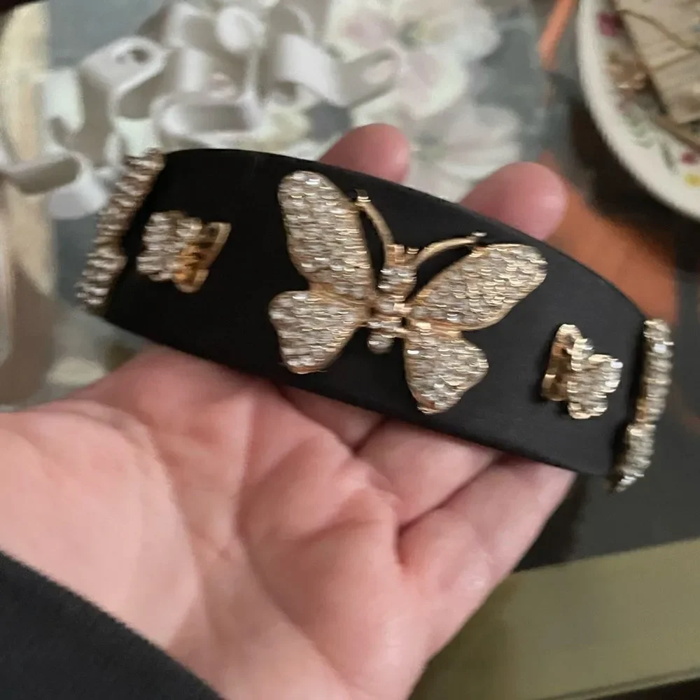 Butterfly bejeweled headband NWOT